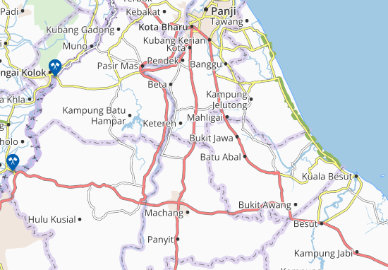 Karte Stadtplan Kampung Mahang