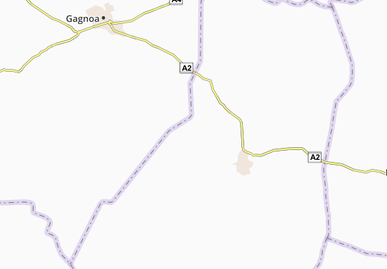 Kaart Plattegrond Nyakouoboué