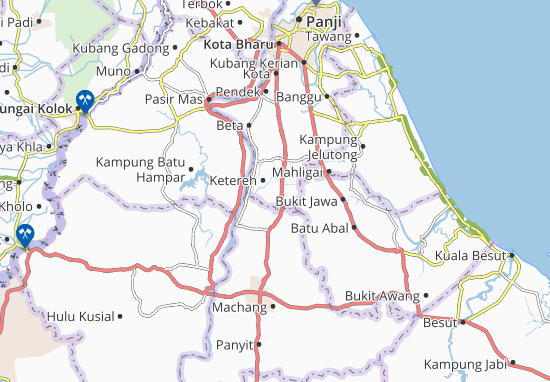 Kaart Plattegrond Kampung Lubuk Bakan