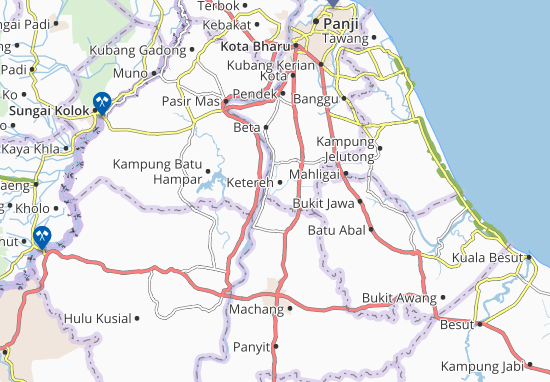 Karte Stadtplan Kampung Kemubu