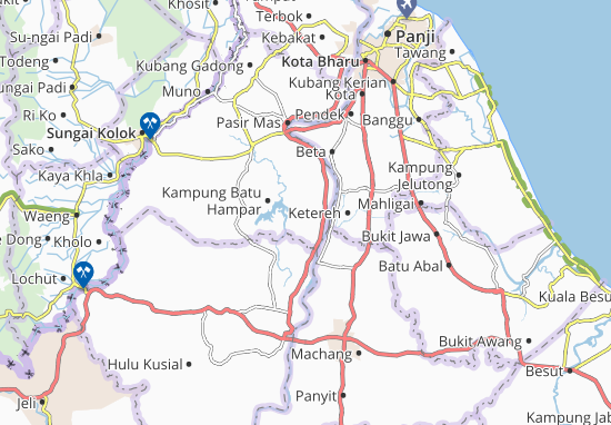 Kampung Serendah Map