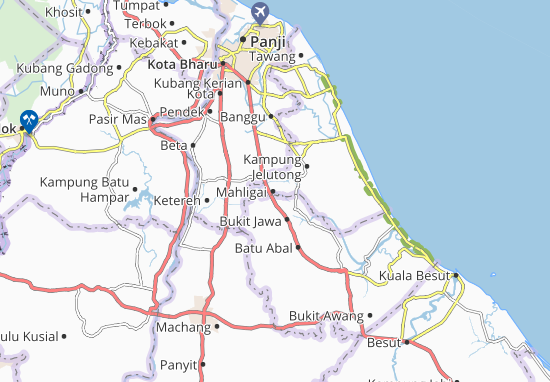 Karte Stadtplan Kampung Batu Ma&#x27; Lipah