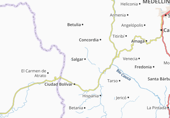 Salgar Map