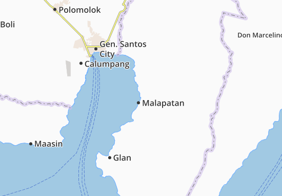 Karte Stadtplan Malapatan