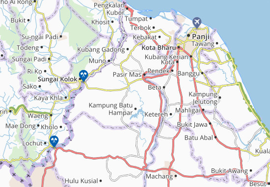 Karte Stadtplan Kampung Banggol Merbau