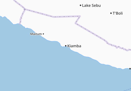 Kaart Plattegrond Kiamba