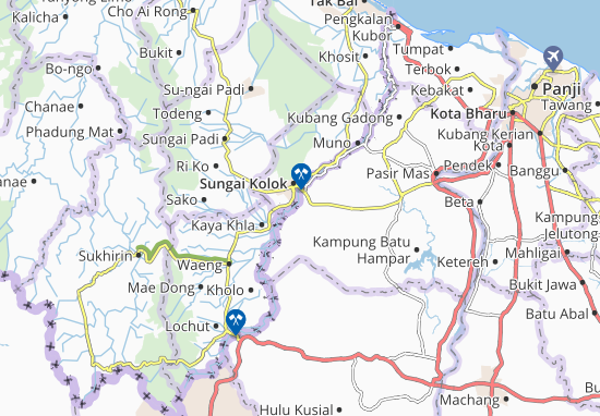 Karte Stadtplan Kampung Kubang Rambutan