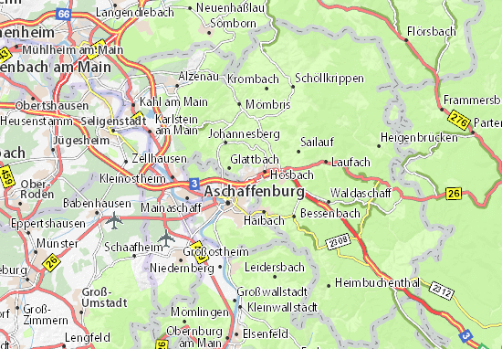 Karte Stadtplan Goldbach