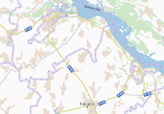 Kaart Plattegrond Chernyakhiv