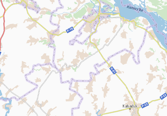 Karte Stadtplan Krasna Slobidka