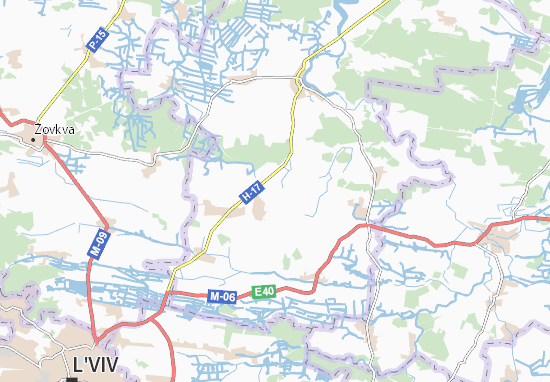 Karte Stadtplan Pechykhvosty