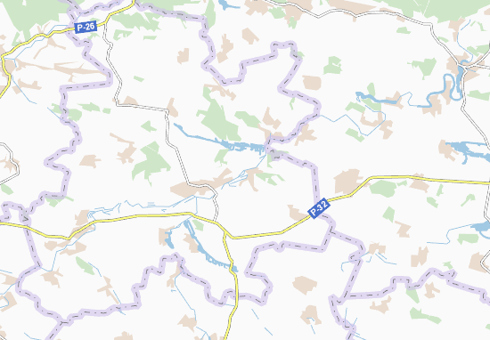 Karte Stadtplan Hulivtsi