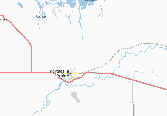 Kaart Plattegrond Portage la prairie