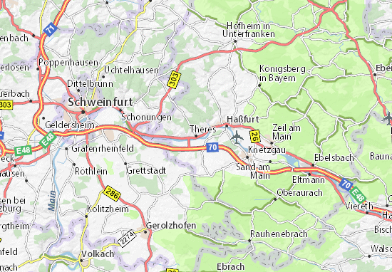 Karte Stadtplan Theres