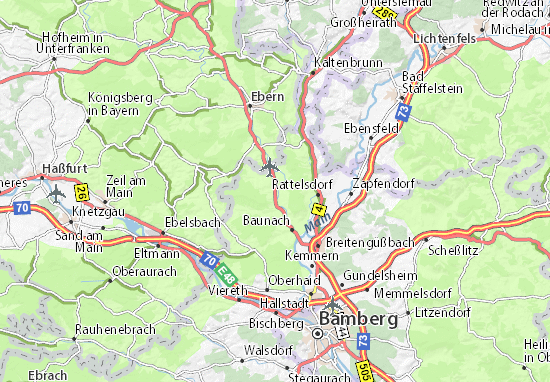 Karte Stadtplan Reckendorf