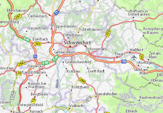 Karte Stadtplan Gochsheim