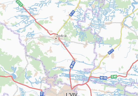 Karte Stadtplan Smerekiv