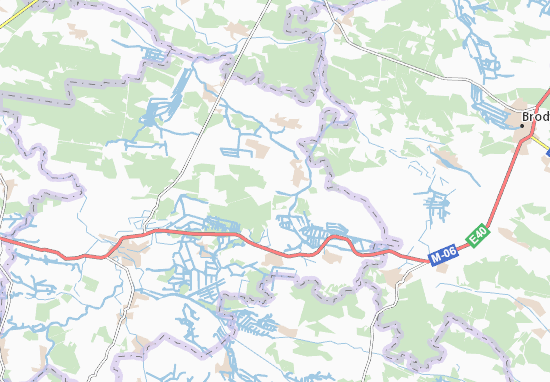 Karte Stadtplan Ryzhany