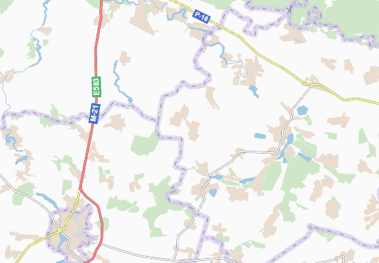 Karte Stadtplan Velyki Moshkivtsi