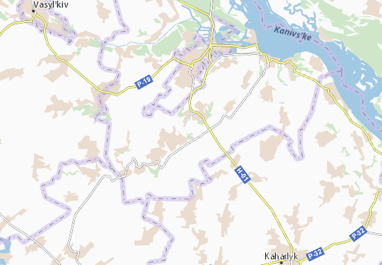 Kaart Plattegrond Matyashivka