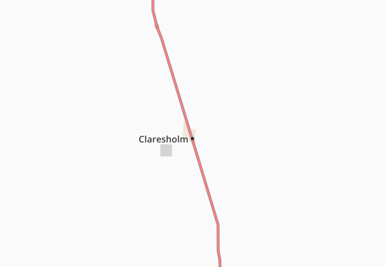 Kaart Plattegrond Claresholm