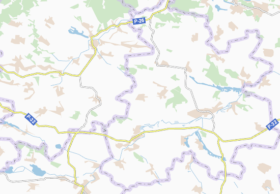 Karte Stadtplan Syvky