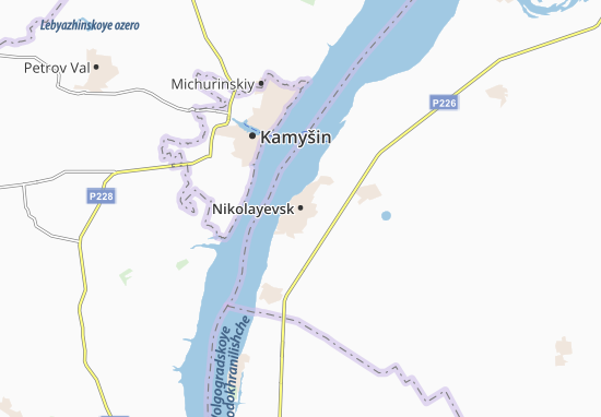 Karte Stadtplan Nikolayevsk