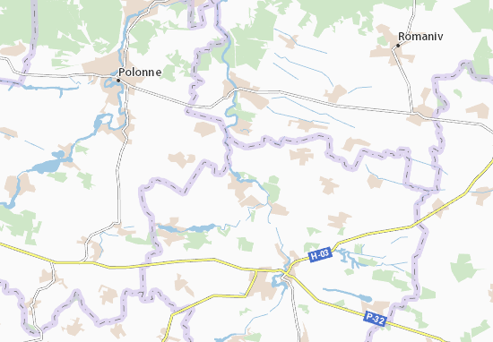 Karte Stadtplan Nova Chortoryya