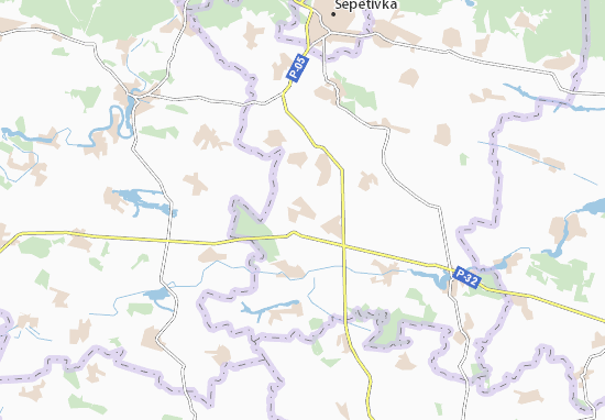 Mapa Chotyrboky