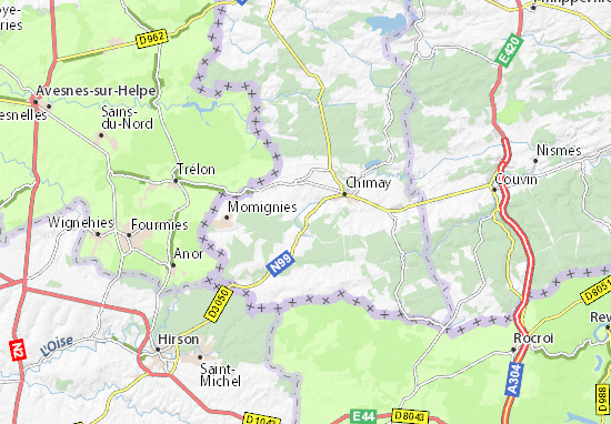 Kaart Plattegrond Villers-la-Tour