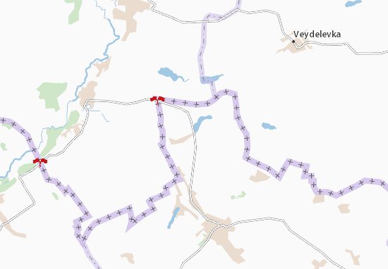 Karte Stadtplan Demyno-Oleksandrivka