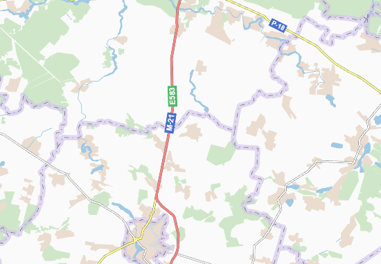 Kaart Plattegrond Staryi Solotvyn
