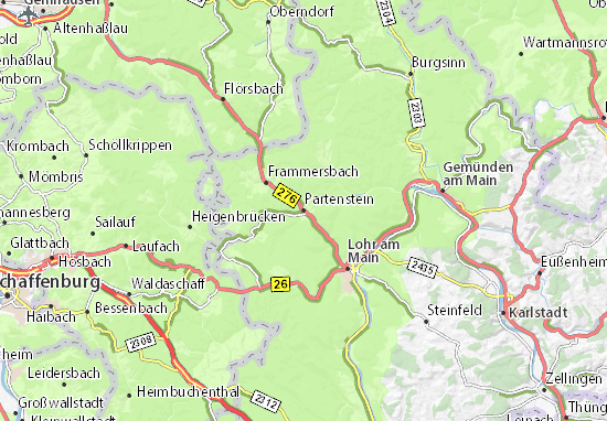 Karte Stadtplan Partenstein