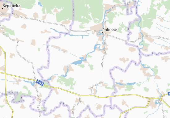 Mapa Velyka Berezna