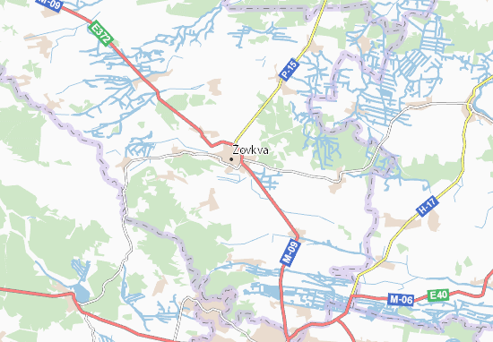 Karte Stadtplan Sopošyn