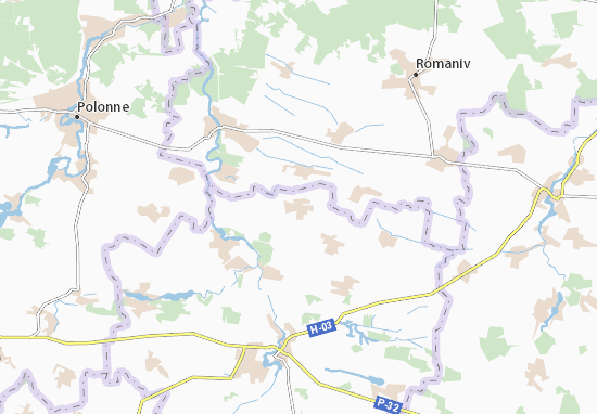 Karte Stadtplan Pryvitiv