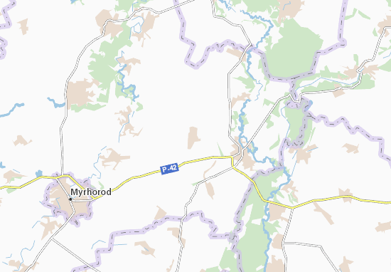 Karte Stadtplan Velykyi Bairak