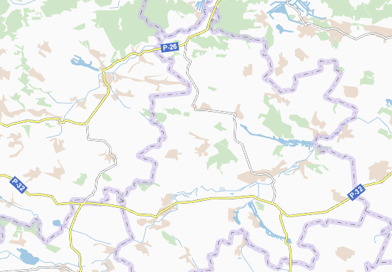 Karte Stadtplan Stavyshchany