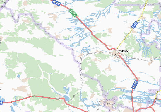 Mapa Krechiv