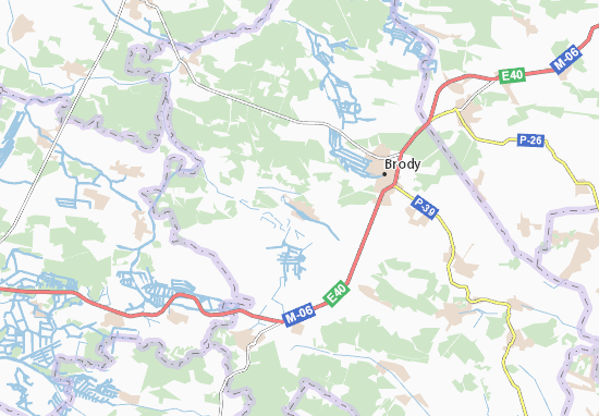 Karte Stadtplan Ponykovytsya
