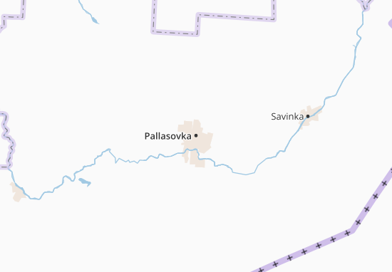 Kaart Plattegrond Pallasovka