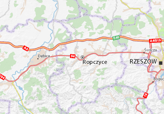 Karte Stadtplan Ropczyce
