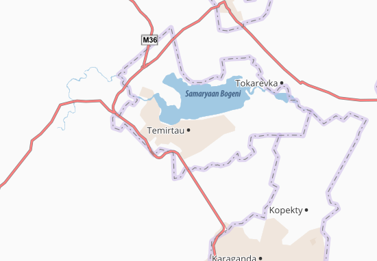 Karte Stadtplan Temirtau