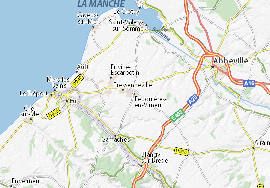 Karte Stadtplan Feuquières-en-Vimeu