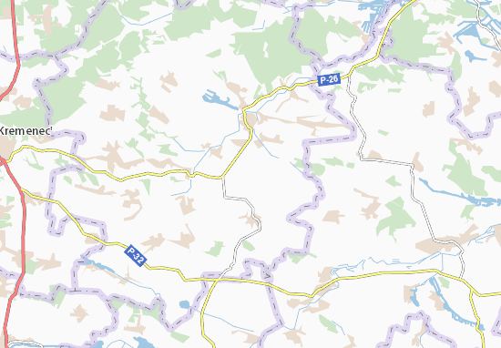 Karte Stadtplan Bykivtsi