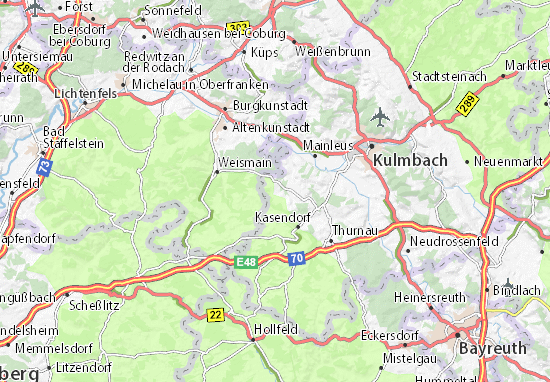 Karte Stadtplan Pöhl