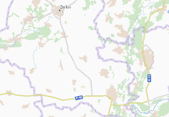 Mapa Pyshnenky