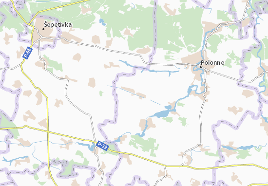 Karte Stadtplan Velyki Kalenychi