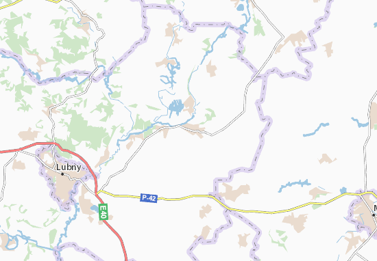 Karte Stadtplan Lytvyaky