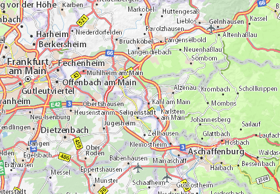 Karte Stadtplan Großkrotzenburg